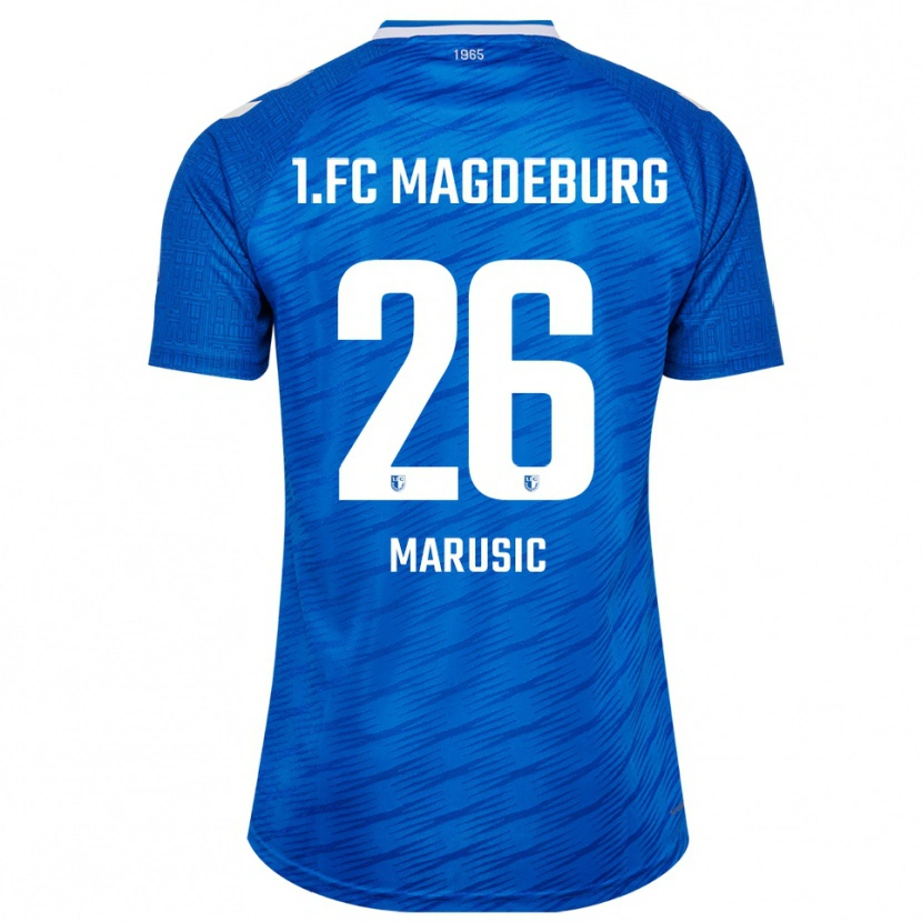 Danxen Criança Camisola Aleksa Marusic #26 Azul Branco Principal 2025/26 Camisa Brasil