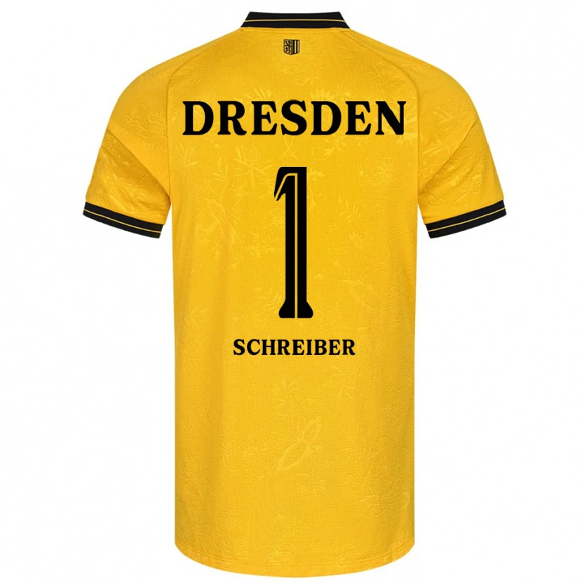 Danxen Criança Camisola Tim Schreiber #1 Amarelo Preto Principal 2025/26 Camisa Brasil
