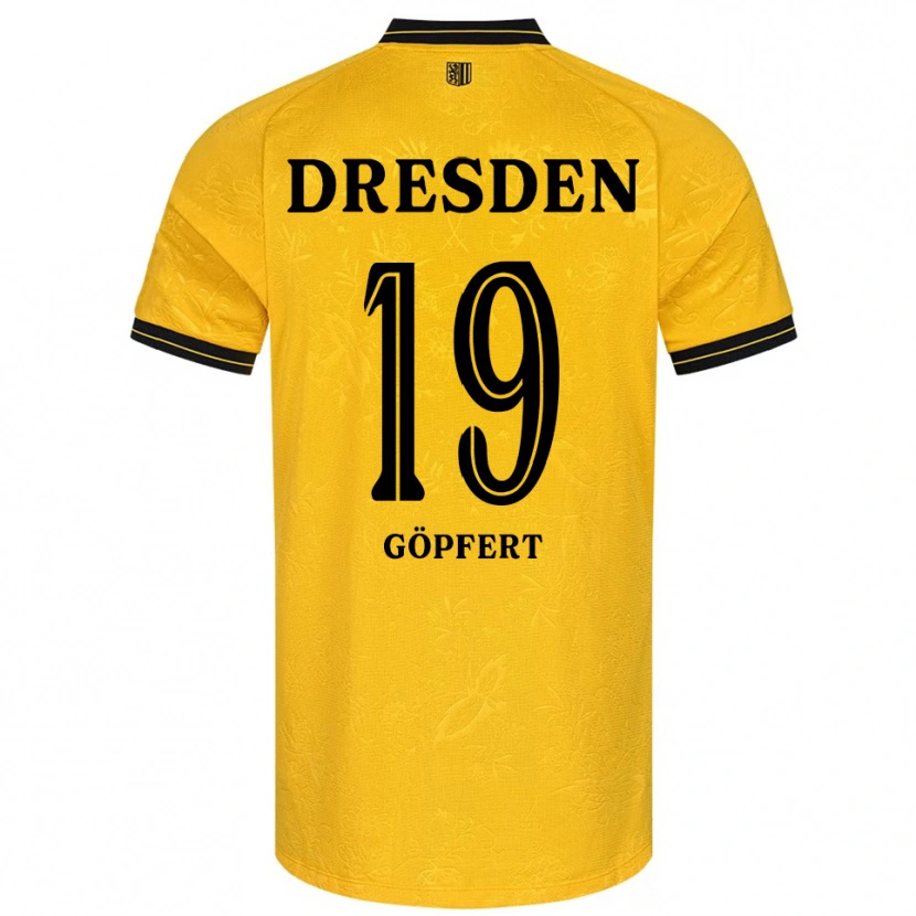 Danxen Criança Camisola Fabius-Leander Göpfert #19 Amarelo Preto Principal 2025/26 Camisa Brasil