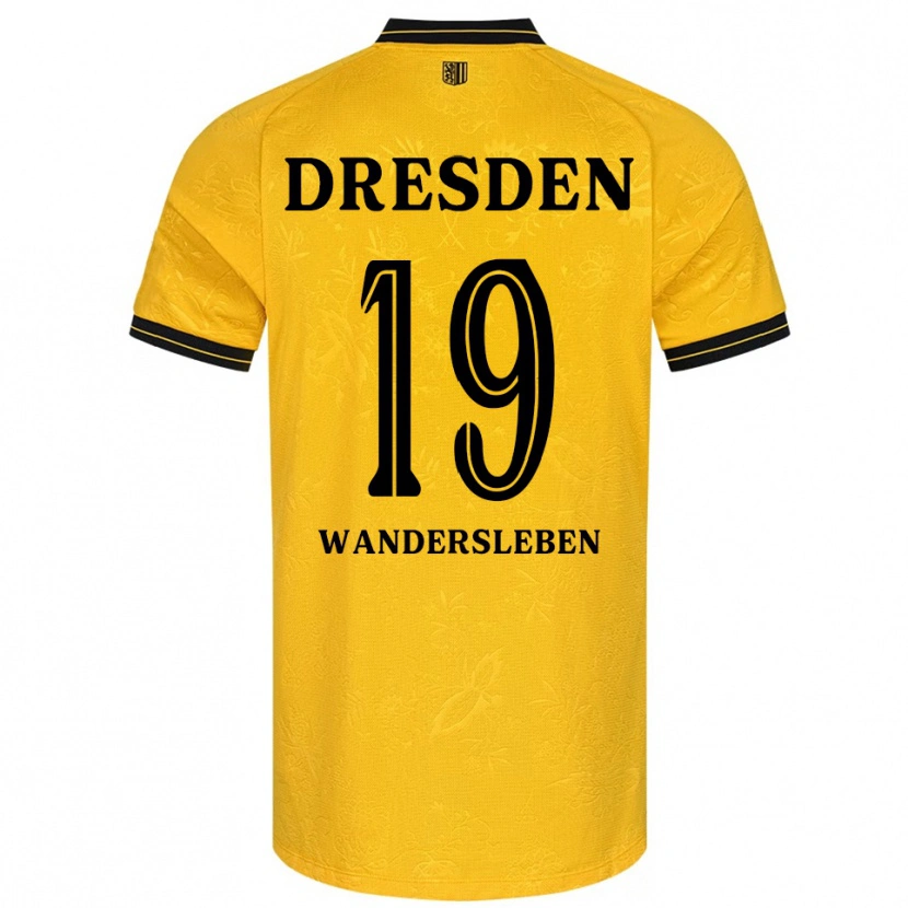 Danxen Criança Camisola Arian-Rayan Wandersleben #19 Amarelo Preto Principal 2025/26 Camisa Brasil