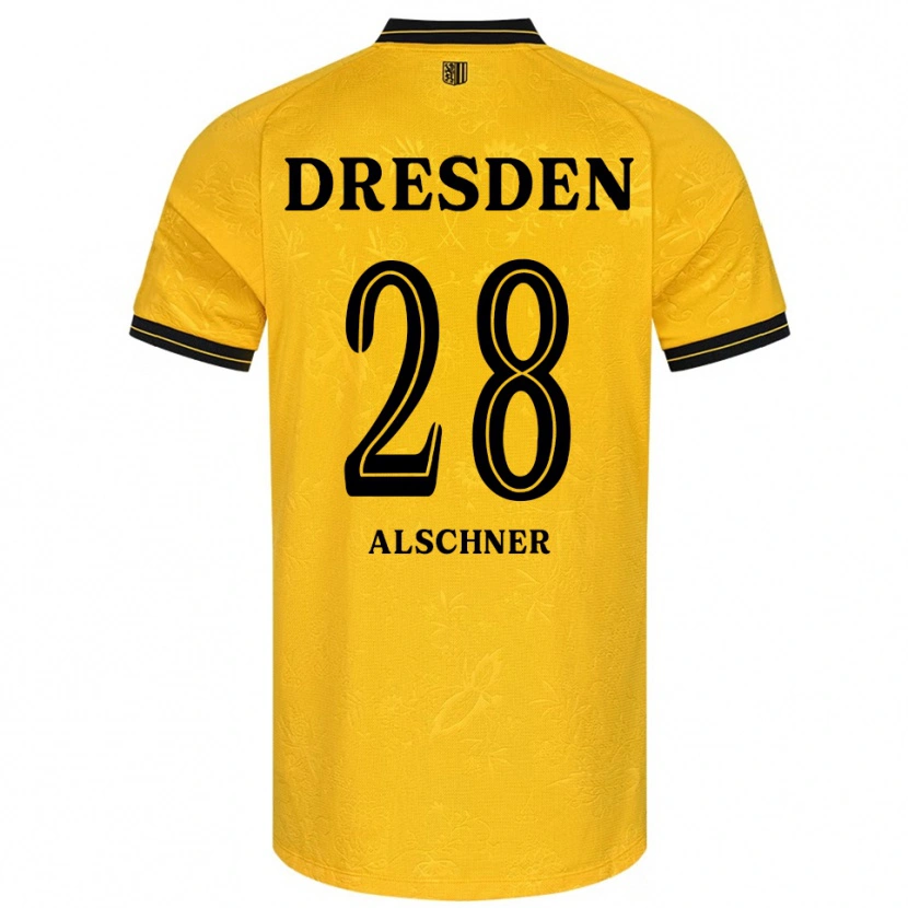 Danxen Criança Camisola Felix Alschner #28 Amarelo Preto Principal 2025/26 Camisa Brasil