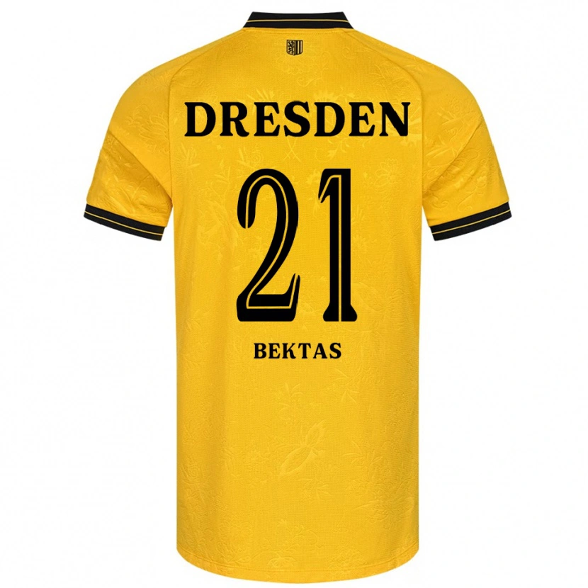 Danxen Criança Camisola Tünay Bektas #21 Amarelo Preto Principal 2025/26 Camisa Brasil
