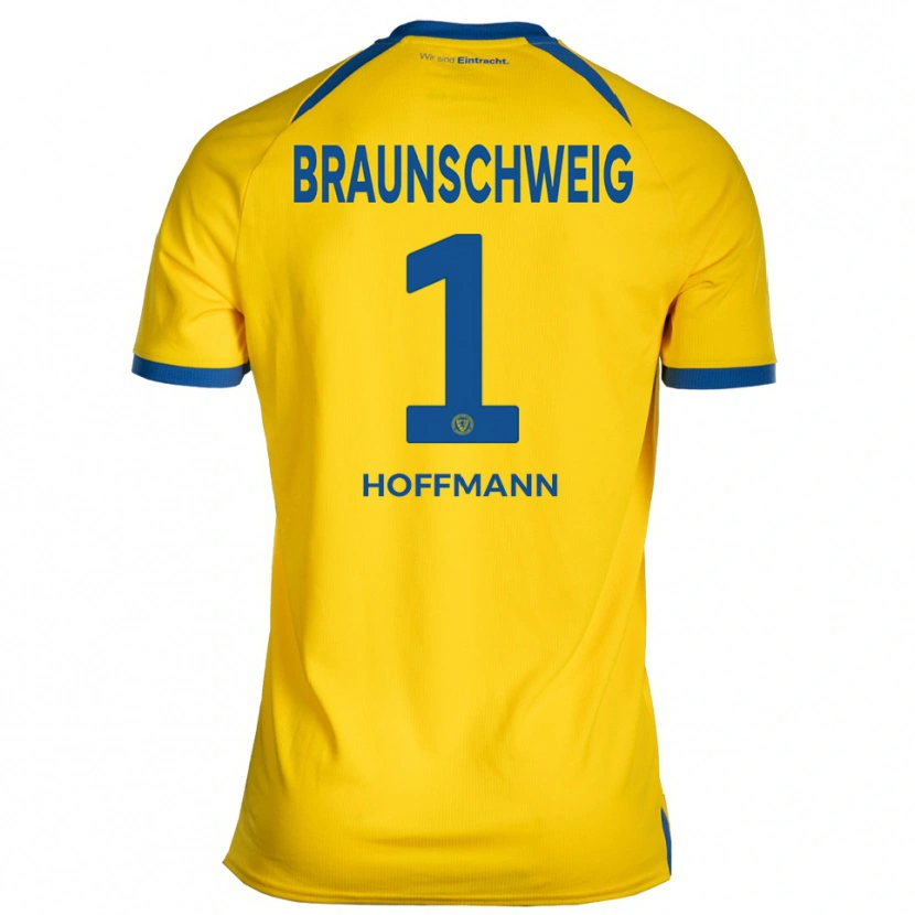 Danxen Criança Camisola Ron-Thorben Hoffmann #1 Amarelo Azul Principal 2025/26 Camisa Brasil