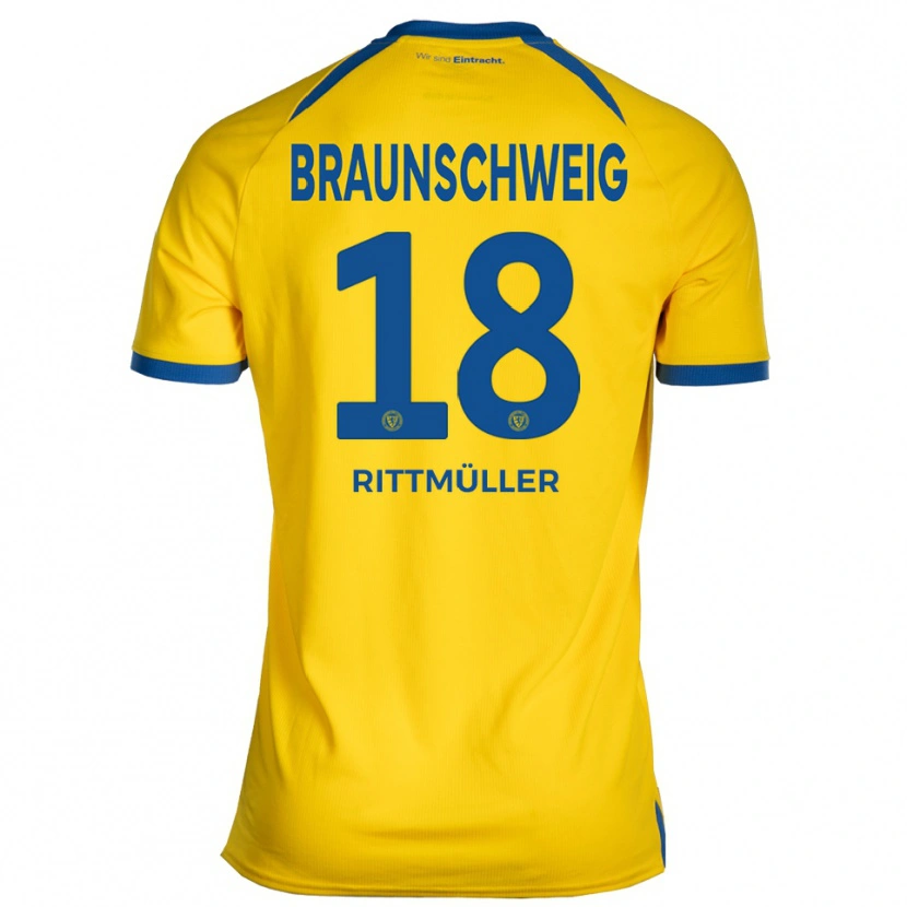 Danxen Criança Camisola Marvin Rittmüller #18 Amarelo Azul Principal 2025/26 Camisa Brasil