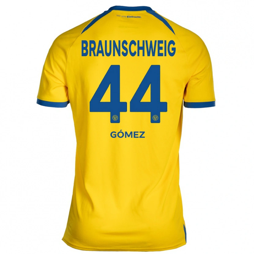 Danxen Criança Camisola Johan Gómez #44 Amarelo Azul Principal 2025/26 Camisa Brasil