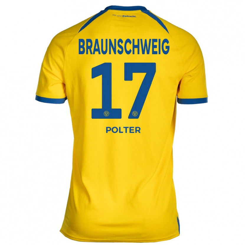 Danxen Criança Camisola Sebastian Polter #17 Amarelo Azul Principal 2025/26 Camisa Brasil
