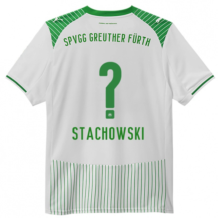 Danxen Criança Camisola Lara Stachowski #0 Branco Verde Principal 2025/26 Camisa Brasil