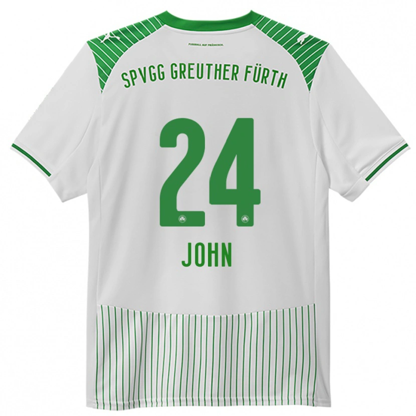 Danxen Criança Camisola Marco John #24 Branco Verde Principal 2025/26 Camisa Brasil