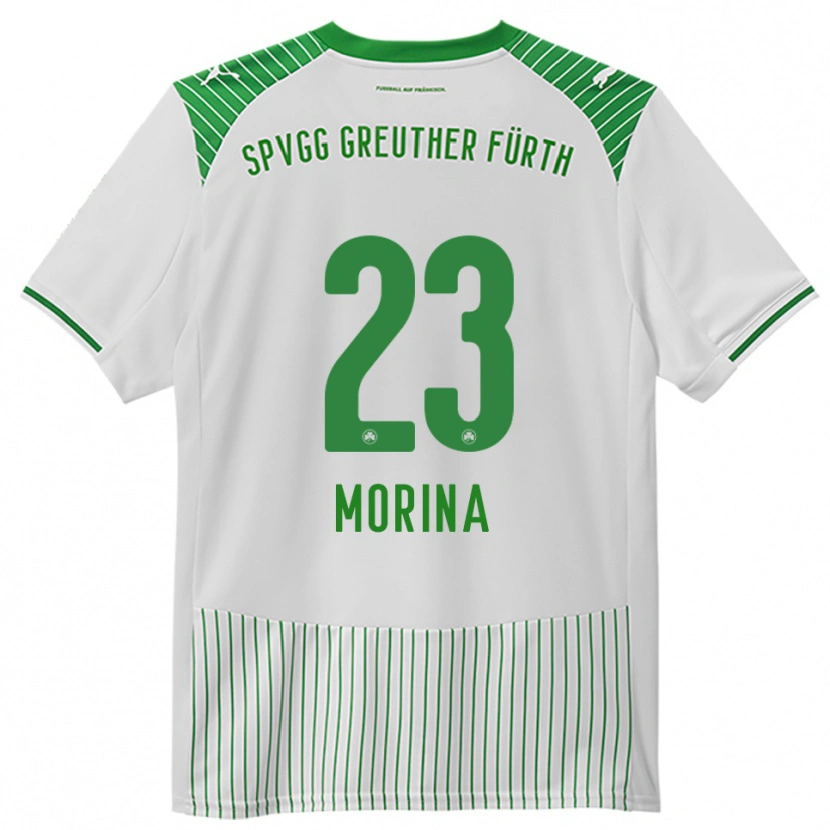 Danxen Criança Camisola Dion Morina #23 Branco Verde Principal 2025/26 Camisa Brasil