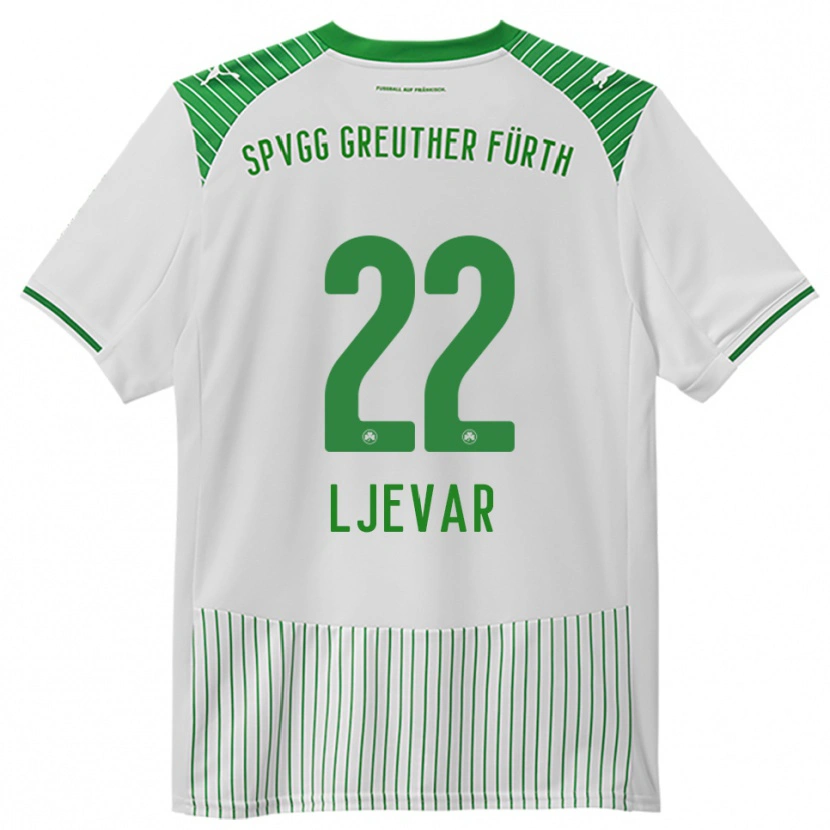 Danxen Criança Camisola Nico Ljevar #22 Branco Verde Principal 2025/26 Camisa Brasil