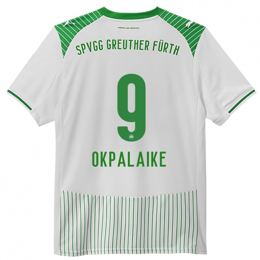 Danxen Criança Camisola Joshua Okpalaike #9 Branco Verde Principal 2025/26 Camisa Brasil
