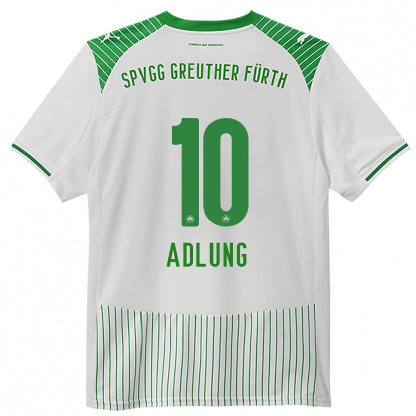 Danxen Criança Camisola Daniel Adlung #10 Branco Verde Principal 2025/26 Camisa Brasil