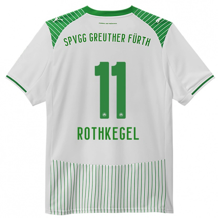 Danxen Criança Camisola Henri Rothkegel #11 Branco Verde Principal 2025/26 Camisa Brasil