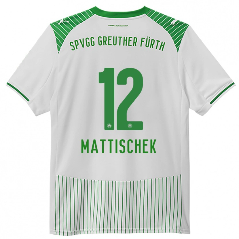 Danxen Criança Camisola Jakob Mattischek #12 Branco Verde Principal 2025/26 Camisa Brasil