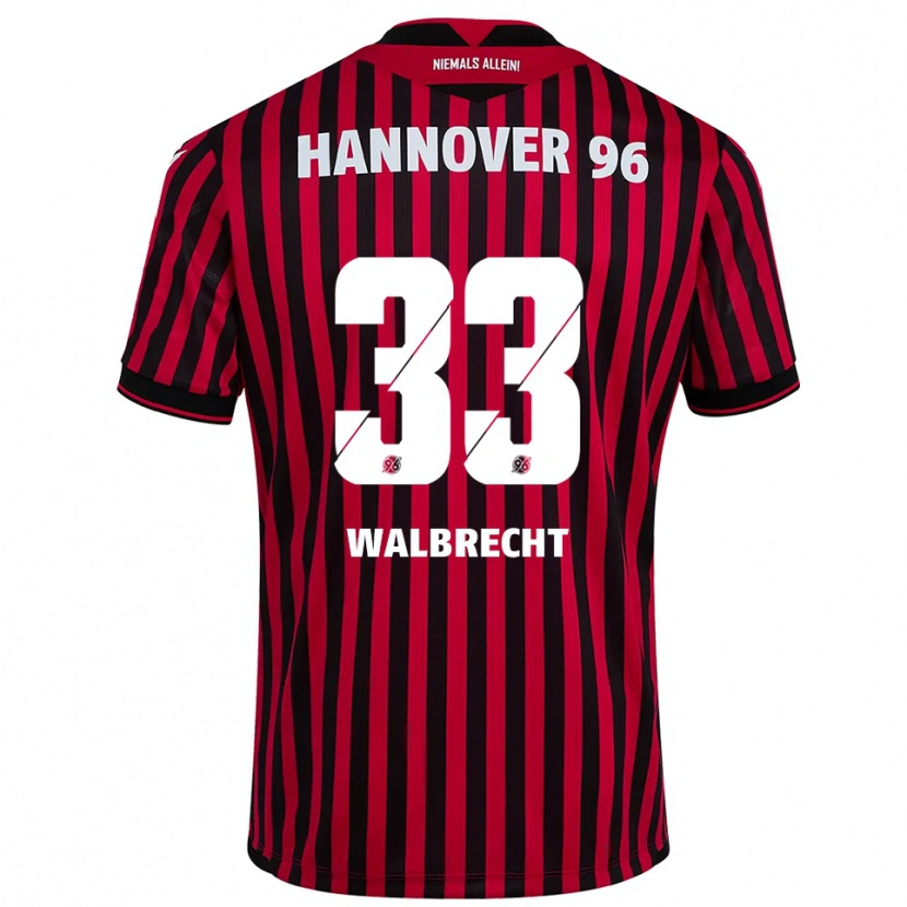 Danxen Criança Camisola Tim Walbrecht #33 Vermelho Preto Principal 2025/26 Camisa Brasil