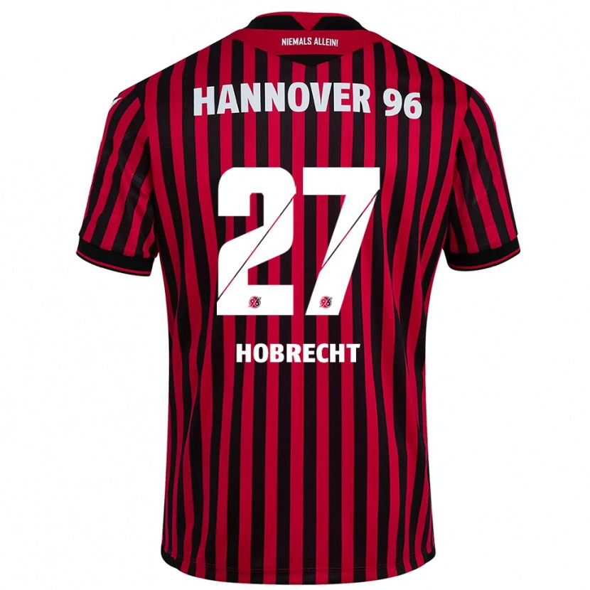 Danxen Criança Camisola Tom Hobrecht #27 Vermelho Preto Principal 2025/26 Camisa Brasil