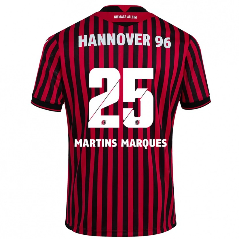 Danxen Criança Camisola Rafael Martins Marques #25 Vermelho Preto Principal 2025/26 Camisa Brasil