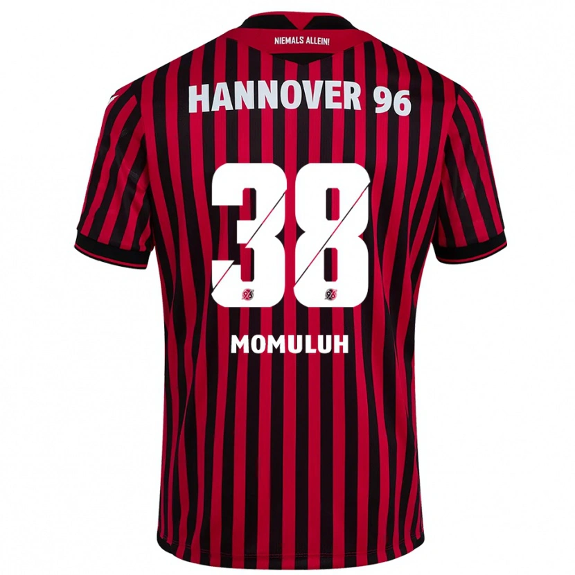Danxen Criança Camisola Monju Momuluh #38 Vermelho Preto Principal 2025/26 Camisa Brasil