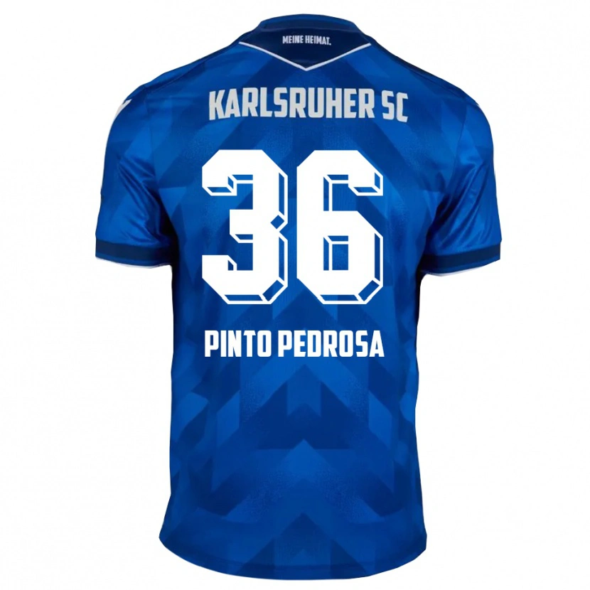 Danxen Criança Camisola Rafael Pinto Pedrosa #36 Azul Branco Principal 2025/26 Camisa Brasil