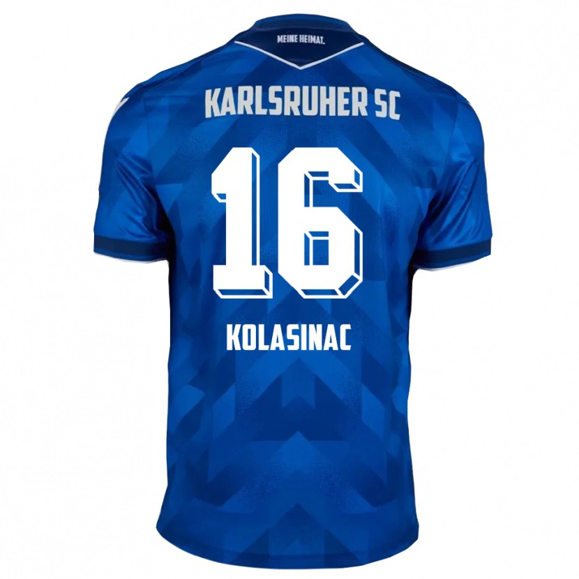 Danxen Criança Camisola Ajdin Kolasinac #16 Azul Branco Principal 2025/26 Camisa Brasil