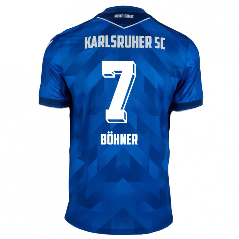 Danxen Criança Camisola Alexander Böhner #7 Azul Branco Principal 2025/26 Camisa Brasil