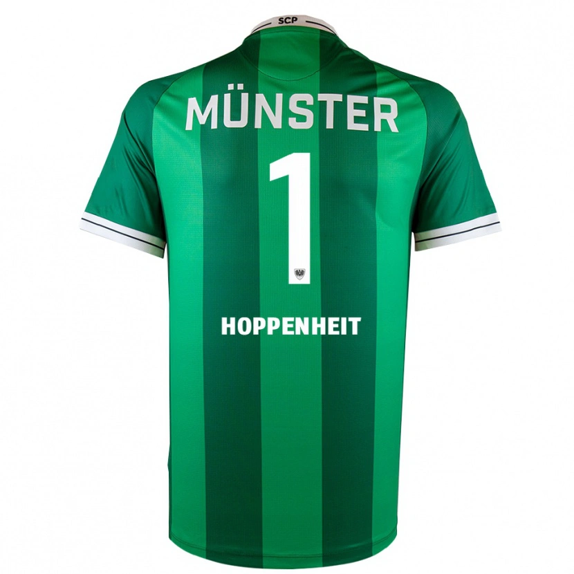 Danxen Criança Camisola Leander Hoppenheit #1 Verde Branco Principal 2025/26 Camisa Brasil