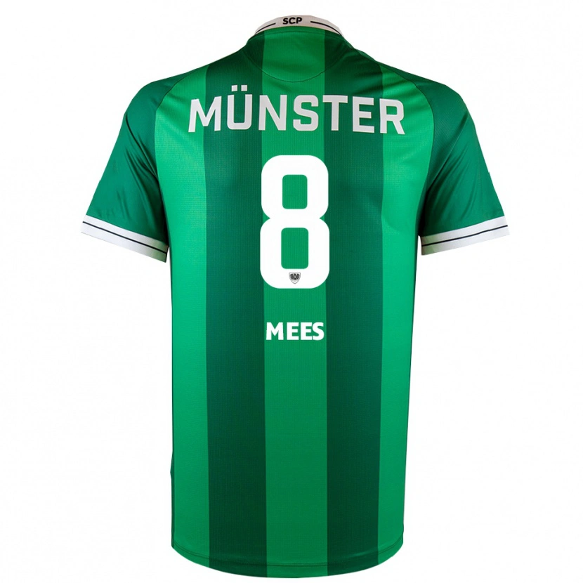 Danxen Criança Camisola Joshua Mees #8 Verde Branco Principal 2025/26 Camisa Brasil