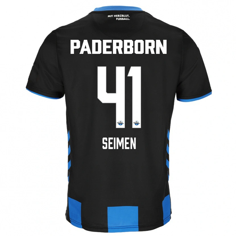 Danxen Criança Camisola Dennis Seimen #41 Preto Azul Principal 2025/26 Camisa Brasil