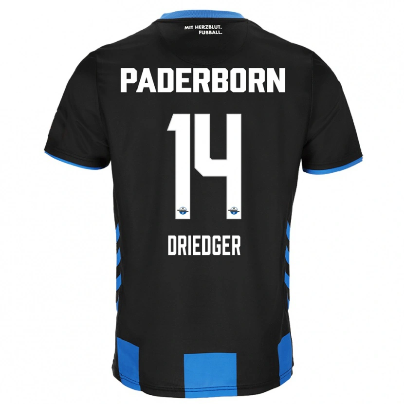 Danxen Criança Camisola Julian Driedger #14 Preto Azul Principal 2025/26 Camisa Brasil