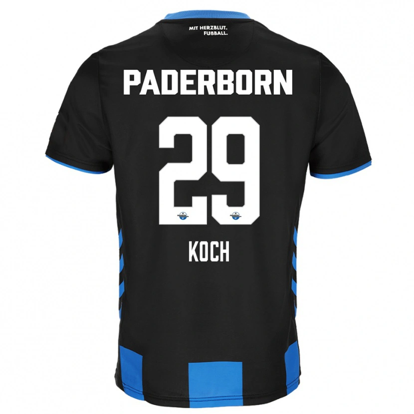 Danxen Criança Camisola Henrik Koch #29 Preto Azul Principal 2025/26 Camisa Brasil