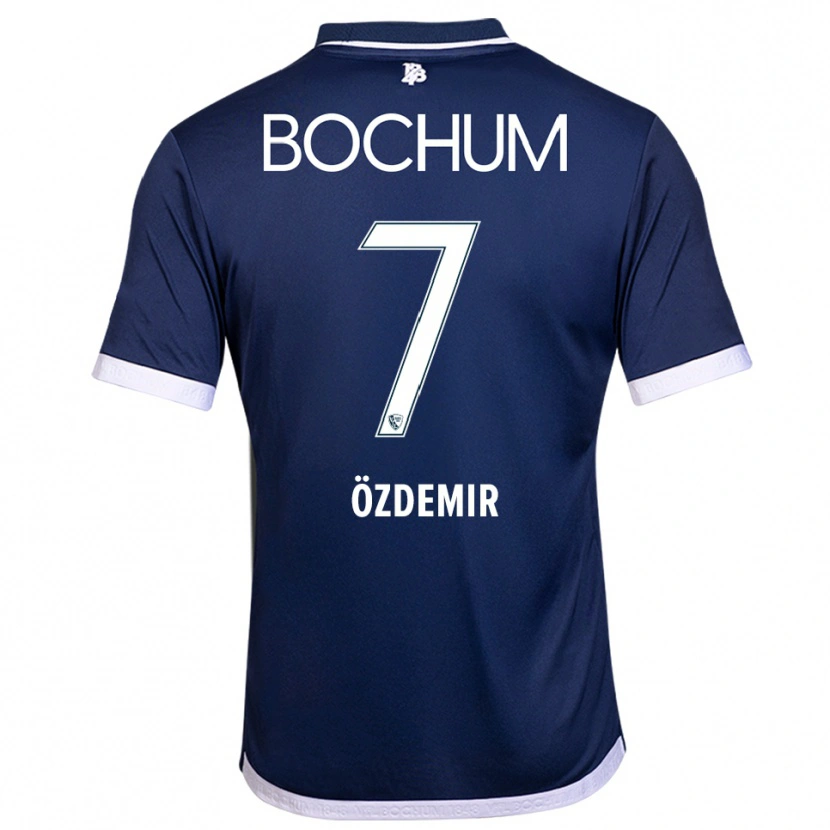 Danxen Criança Camisola Tolga Özdemir #7 Azul Marinho Branco Principal 2025/26 Camisa Brasil