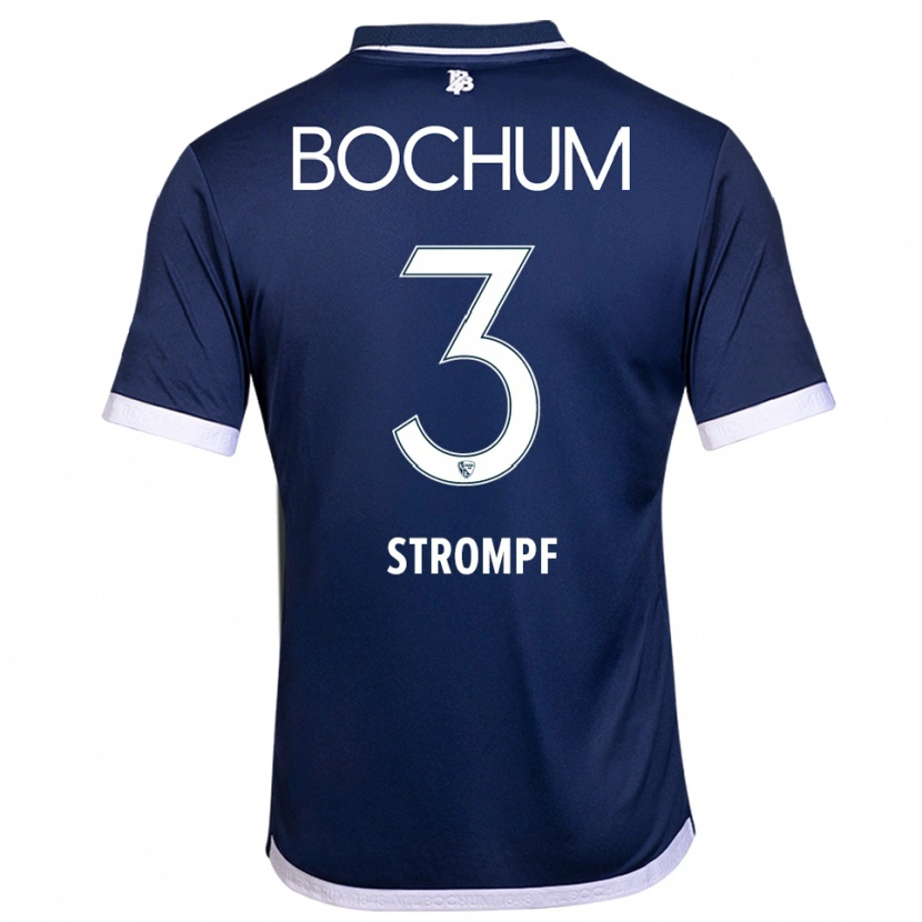 Danxen Criança Camisola Philipp Strompf #3 Azul Marinho Branco Principal 2025/26 Camisa Brasil