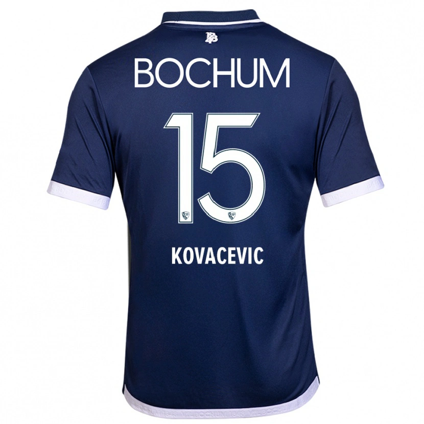 Danxen Criança Camisola Elhan Kovacevic #15 Azul Marinho Branco Principal 2025/26 Camisa Brasil