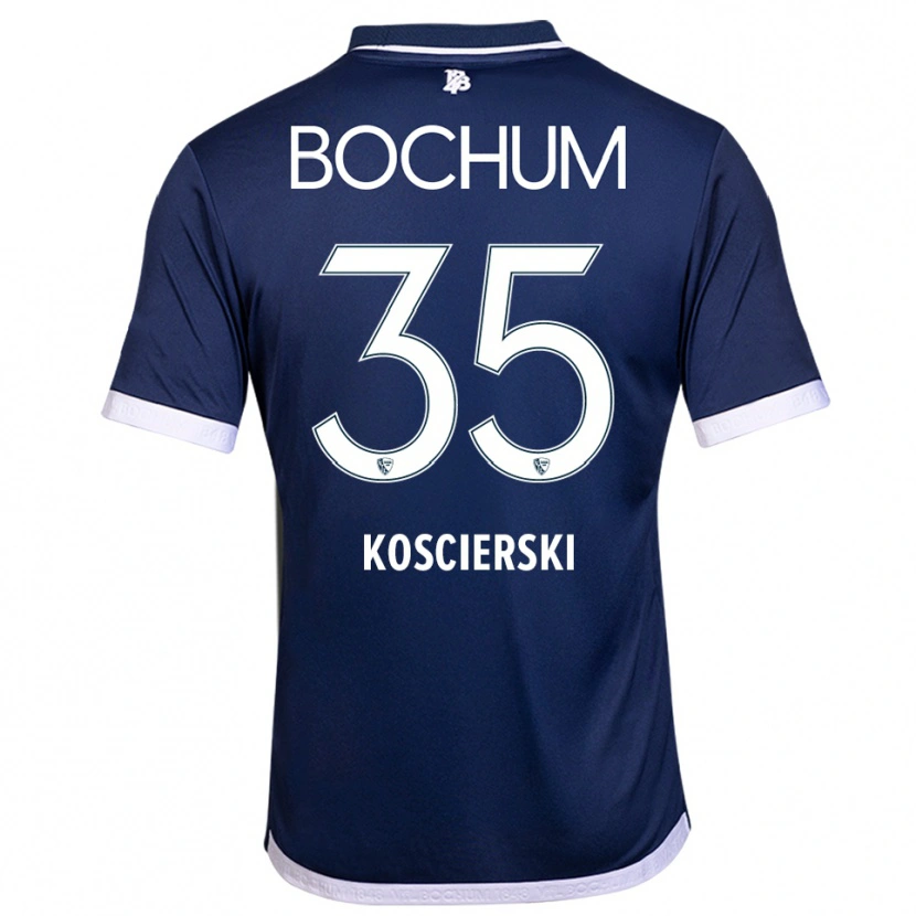 Danxen Criança Camisola Kacper Koscierski #35 Azul Marinho Branco Principal 2025/26 Camisa Brasil