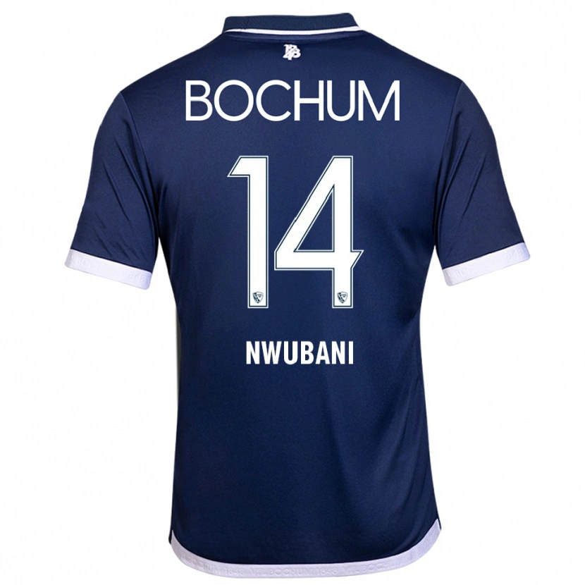 Danxen Criança Camisola Keleb Nwubani #14 Azul Marinho Branco Principal 2025/26 Camisa Brasil