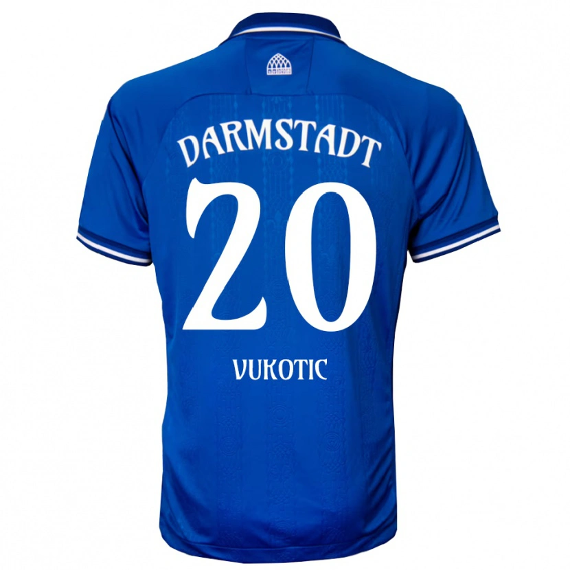 Danxen Criança Camisola Aleksandar Vukotic #20 Azul Branco Principal 2025/26 Camisa Brasil