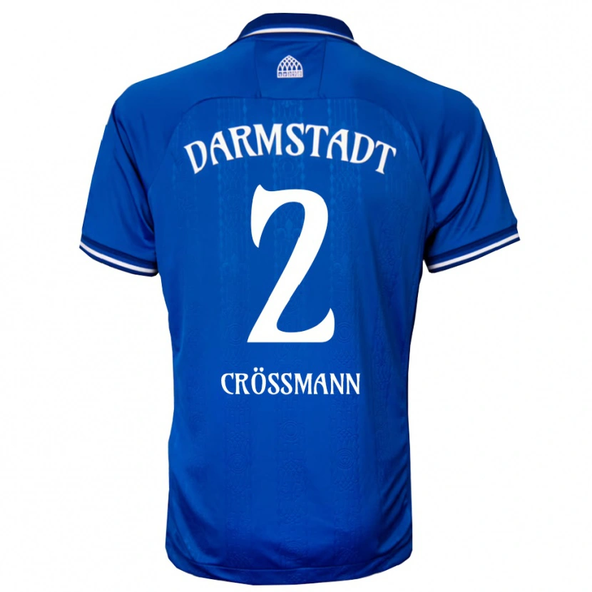 Danxen Criança Camisola Elias Crößmann #2 Azul Branco Principal 2025/26 Camisa Brasil