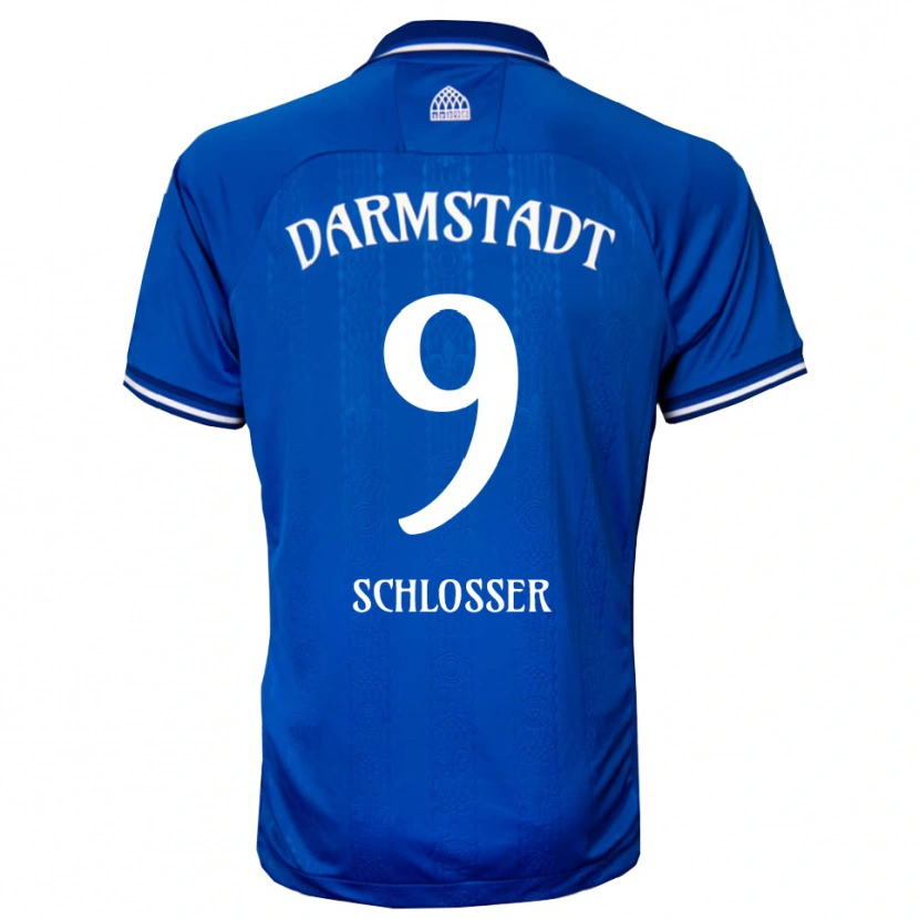 Danxen Criança Camisola Mika Schlosser #9 Azul Branco Principal 2025/26 Camisa Brasil
