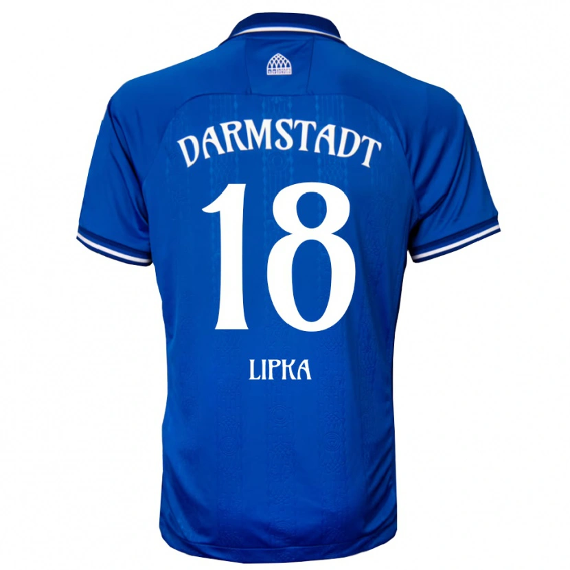 Danxen Criança Camisola David Lipka #18 Azul Branco Principal 2025/26 Camisa Brasil