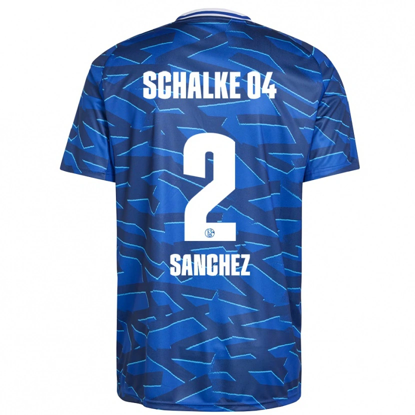 Danxen Criança Camisola Felipe Sánchez #2 Azul Royal Branco Principal 2025/26 Camisa Brasil