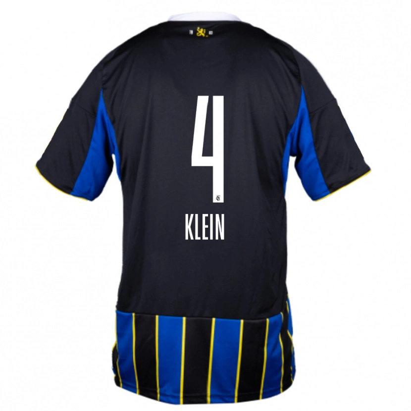 Danxen Criança Camisola Jennifer Klein #4 Azul Preto Amarelo Principal 2025/26 Camisa Brasil