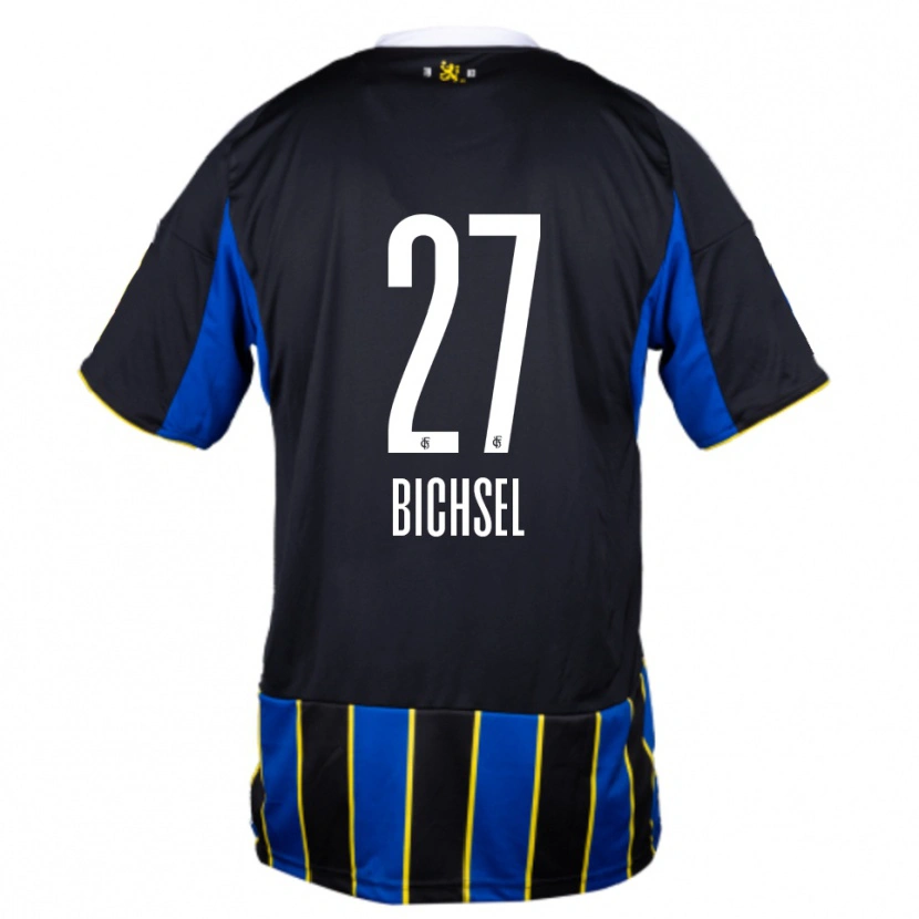 Danxen Criança Camisola Joel Bichsel #27 Azul Preto Amarelo Principal 2025/26 Camisa Brasil