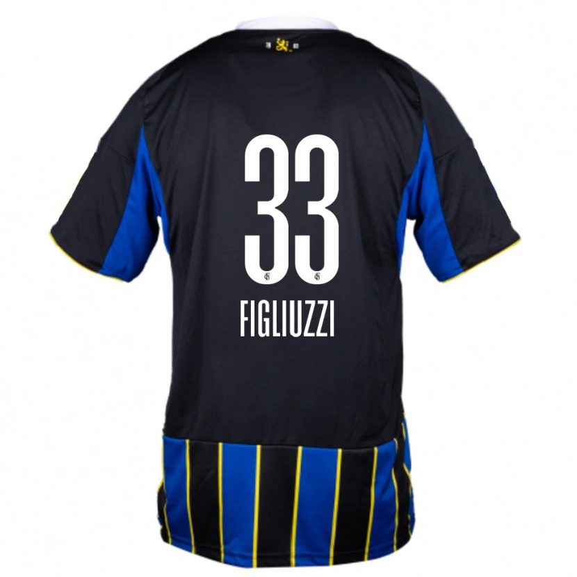 Danxen Criança Camisola Silvano Figliuzzi #33 Azul Preto Amarelo Principal 2025/26 Camisa Brasil