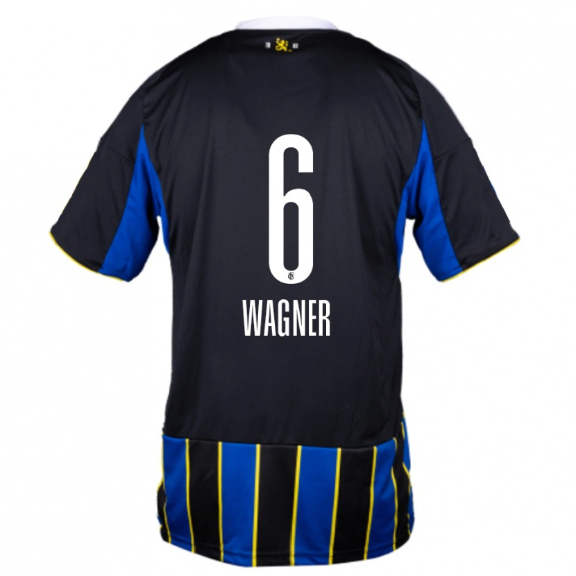 Danxen Criança Camisola Emil Wagner #6 Azul Preto Amarelo Principal 2025/26 Camisa Brasil