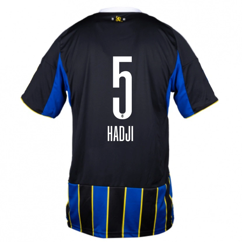 Danxen Criança Camisola Wahid Hadji #5 Azul Preto Amarelo Principal 2025/26 Camisa Brasil