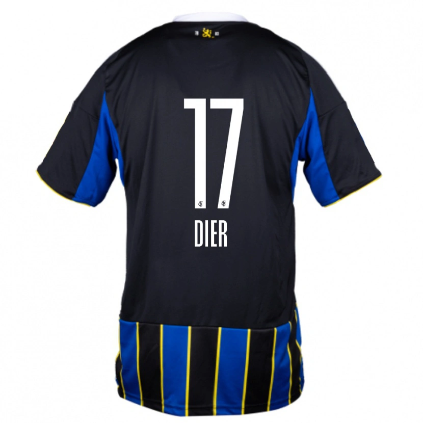 Danxen Criança Camisola Lucas Dier #17 Azul Preto Amarelo Principal 2025/26 Camisa Brasil
