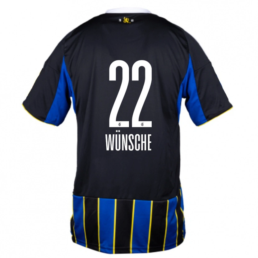 Danxen Criança Camisola Hannah Wünsche #22 Azul Preto Amarelo Principal 2025/26 Camisa Brasil