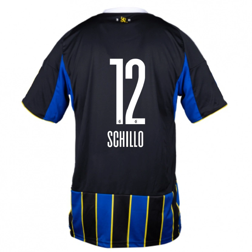 Danxen Criança Camisola Jule Schillo #12 Azul Preto Amarelo Principal 2025/26 Camisa Brasil