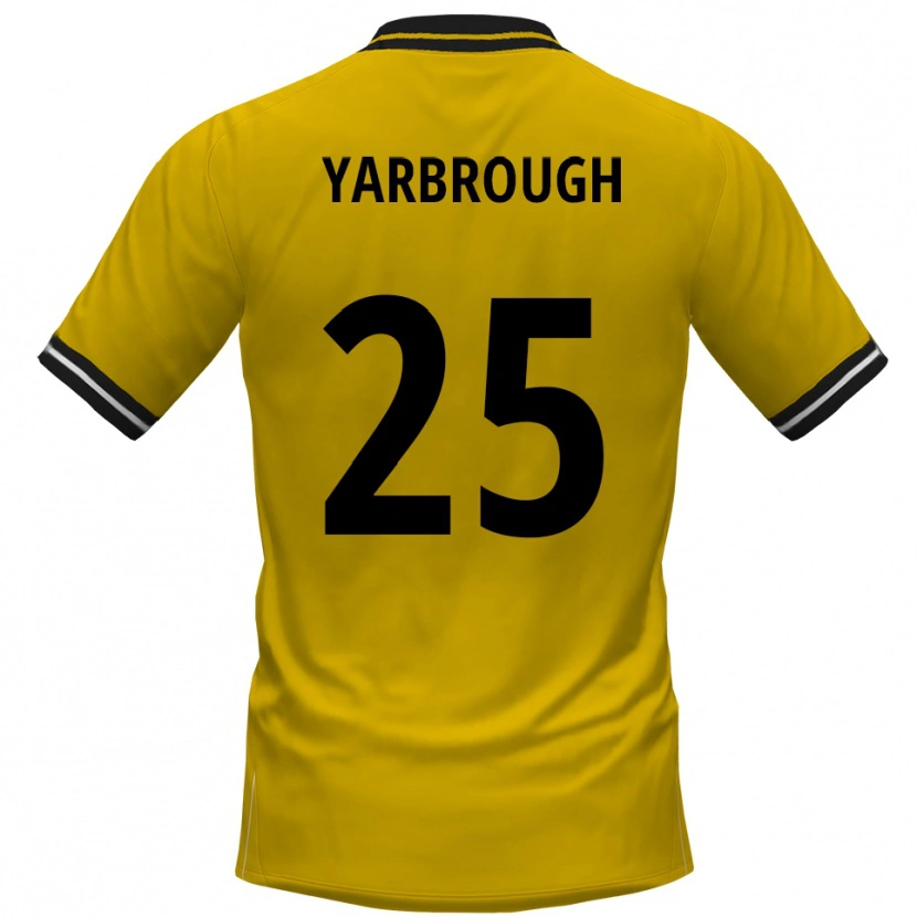 Danxen Criança Camisola Lamar Yarbrough #25 Amarelo Preto Principal 2025/26 Camisa Brasil