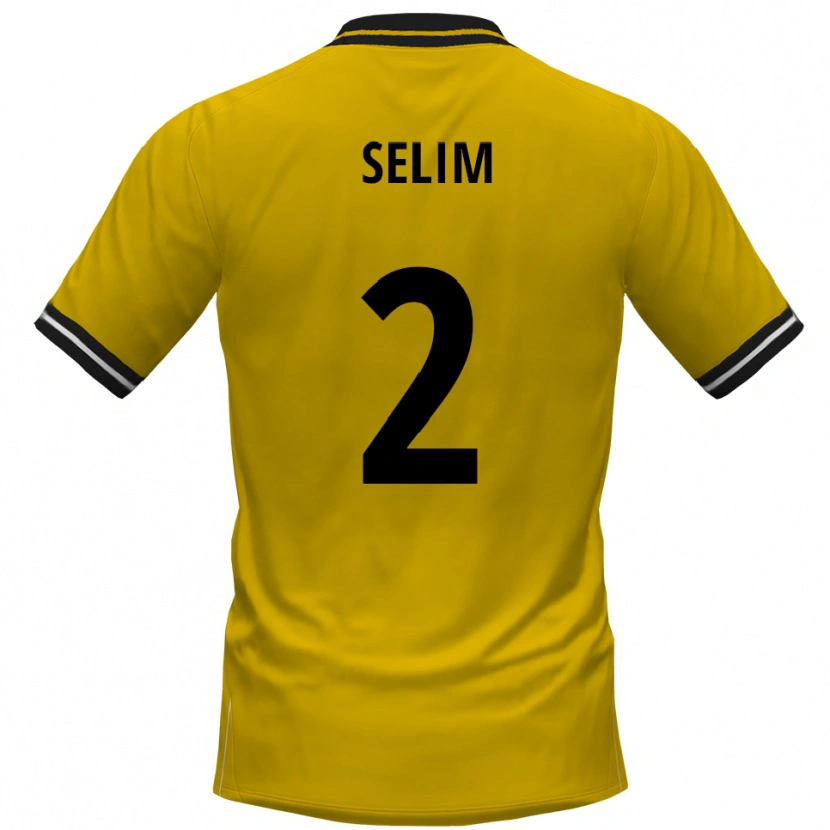 Danxen Criança Camisola Yahia Selim #2 Amarelo Preto Principal 2025/26 Camisa Brasil